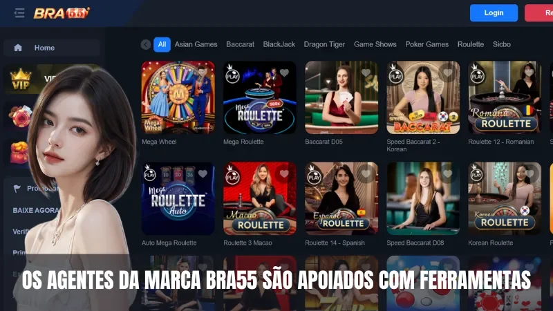 O agente da marca BRA55 é apoiado com ferramentas