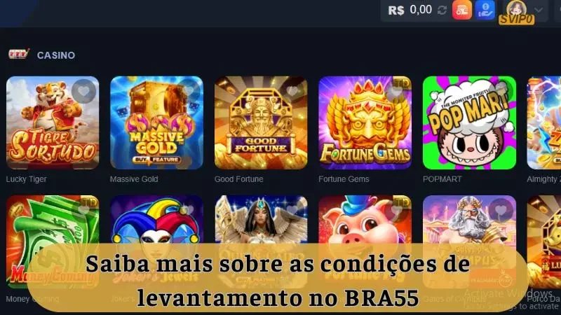 As condições mais básicas de retirada do BRA55