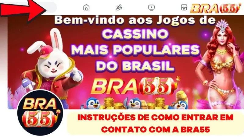 Instruções sobre as formas mais precisas de entrar em contato com o BRA55