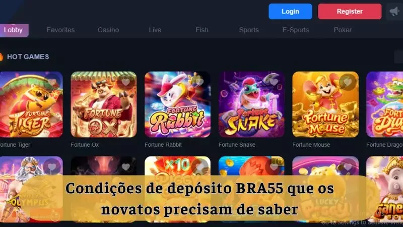 Condições para Depositar no BRA55