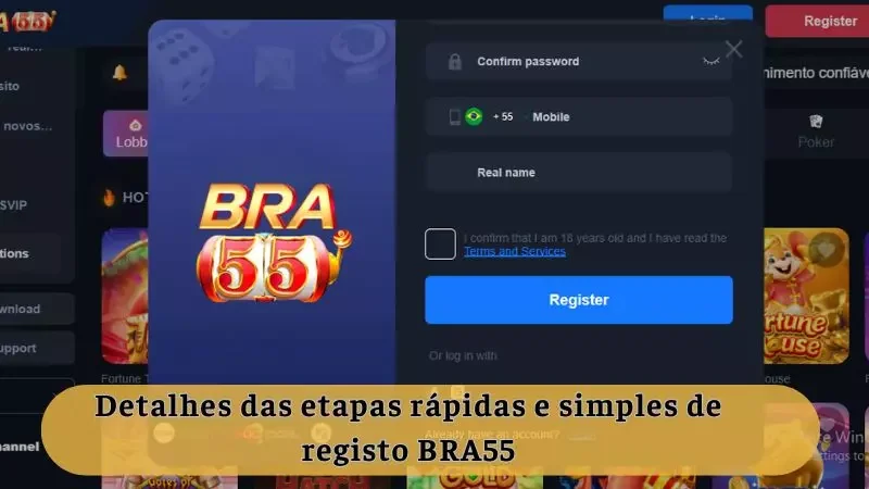 Os membros verificam as informações antes de confirmar o registro do BRA55
