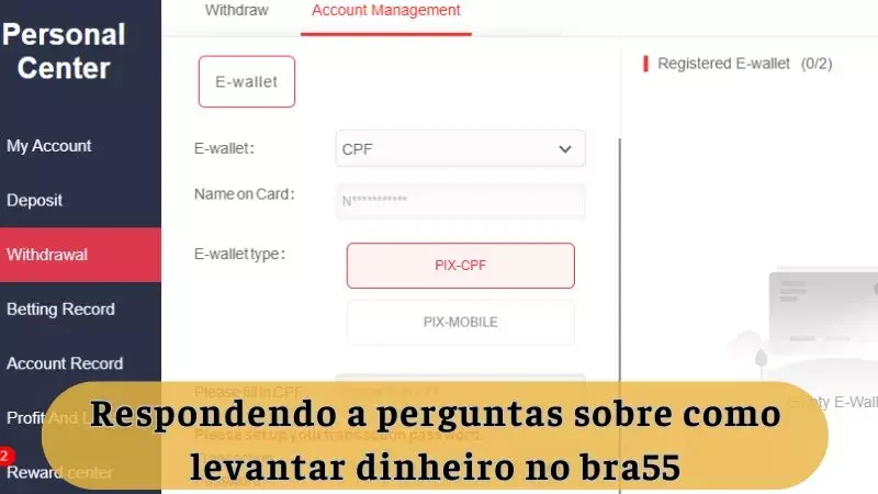 Respondendo dúvidas sobre saques do BRA55