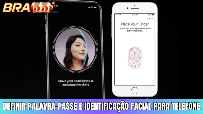 Você deve usar senha e ID facial para seu telefone