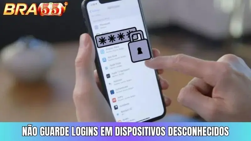 Você não deve salvar seu login em outro dispositivo porque é vulnerável a invasões